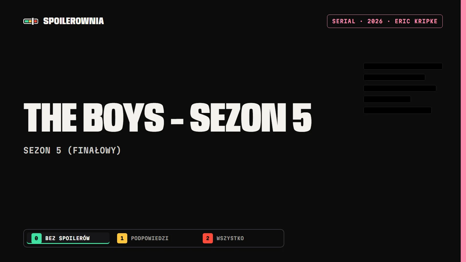 The Boys - sezon 5 - okładka Spoilerowni