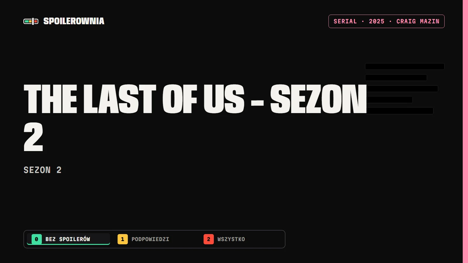 The Last of Us - sezon 2 - okładka Spoilerowni
