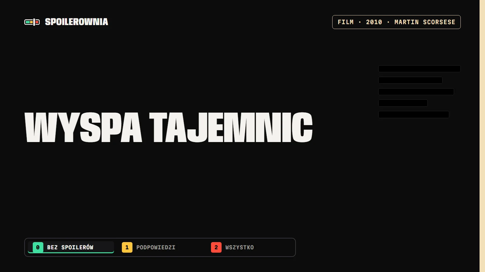 Wyspa tajemnic - okładka Spoilerowni
